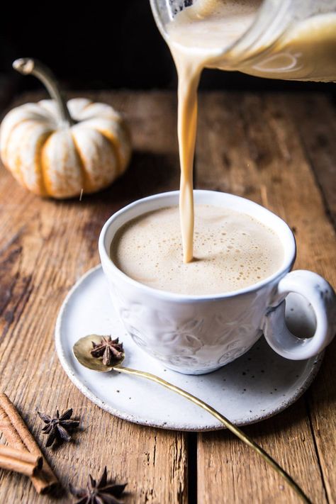 Spiced Pumpkin Maple Latte | halfbakedharvest.com #pumpkinspice #pumpkin #latte #fall #autumn #healthy Comfort Drinks, Maple Latte Recipe, Maple Latte, Coffee Pics, Half Baked Harvest Recipes, Homemade Pumpkin Spice, Food Aesthetics, Harvest Recipes, Pumpkin Butter