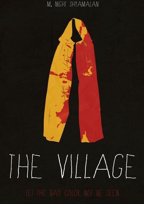 The Village The Village Movie, Bold Illustration, Night Shyamalan, Minimal Movie Posters, Movie Poster Wall, Movie Moments, Thriller Movies, Minimalist Posters, Movies Posters