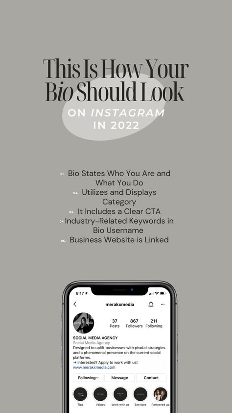 Business Bios For Instagram, Instagram Story Ideas Social Media Manager, Bios For Small Business, Enterpreuner Instagram Bio, Instagram Management Tips, Optimize Instagram Bio, Entrepreneur Instagram Bio Ideas, Bio Ideas For Instagram Business, Entrepreneur Bio For Instagram