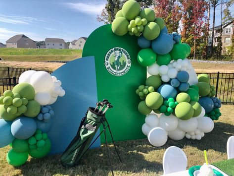 Broke out all of my DIY Mom skills for my Walker and Landry’s joint birthday party today!!! From growing the wheatgrass to creating the custom golf flags…it was totally worth it to celebrate them! 📍CLT NC

Balloons: @tuftexballoons - House/Ball Pit: @adventuretimeplay - Kids Tables and Chairs: @ribbonandbluepartyrentals - Logo Design/Acrylic Logo: @craftsbycamille - Backdrop/Balloons: Mom - Decor: Mom Hole In One Balloon Decor, Golf Birthday Party Backdrop, Golf Theme Photo Backdrop, Golf Photo Booth Backdrop, Golf Themed Backdrop, Golf Themed Balloon Arch, Golf Theme Party Backdrop, Golf Party Photo Backdrop, Par Three Party