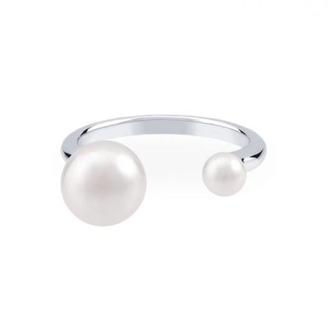 Rings - Fine Jewelry - Birks | Birks Womens Essentials, Freshwater Pearl Ring, Bar Ring, Pearl Types, Open Design, Women Essentials, Freshwater Cultured Pearls, Pearl Ring, Diamond Solitaire