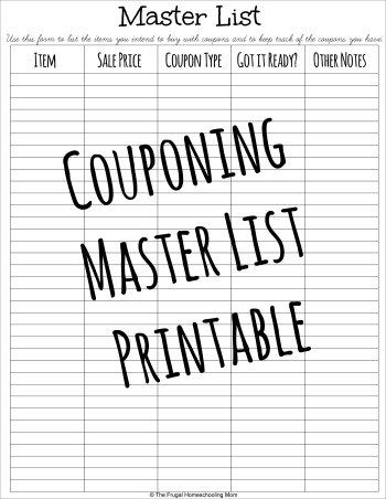 Couponing Master List The Frugal Homeschooling Mom Coupon Binder Organization, Couponing For Beginners, Free Homeschool Curriculum, Free Homeschool Resources, Saving Money Frugal Living, Frugal Mom, Frugal Recipes, Encouragement For Moms, Homeschool Board