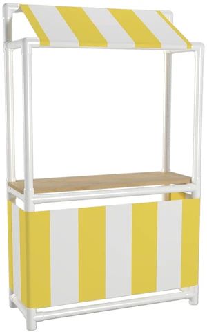 How to Build A PVC Lemonade Stand — FORMUFIT Diy Lemonade Stand, Diy Lemonade, Childrens Parties, Rustic Outdoor Decor, Paint Organization, Dance Props, Weather Projects, Pvc Pipe Projects, Pvc Projects