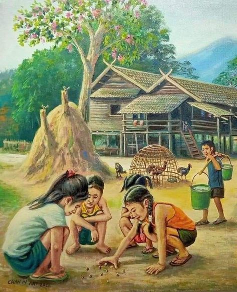 Boy Childhood, Village Boy, Punjab Culture, Village Scene Drawing, Village Kids, Childhood Photography, Memory Drawing, Childhood Memories Art, Children Games