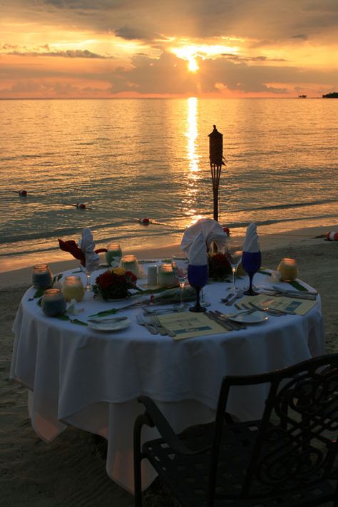 beach side dinner watching the sunset ~ such a lovely venue! #GuiltlessPleasures #Smirnoff #SmirnoffSorbet Beach Side Dinner, Watching The Sunset, Evening Dinner, Beach Side, The Sunset, The Beauty, A Table, The Beach, Log In