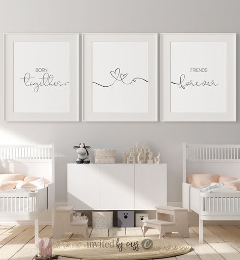 Small Nursery Twins, Twins Room Ideas Boy And Girl, Twin Baby Room Boy And Girl, Twin Nursery Boys, Twins Nursery Boy And Girl, Twin Boy And Girl Nursery, Boy And Girl Twin Nursery, Twin Girl Nursery Ideas, Twin Baby Shower Ideas Decoration