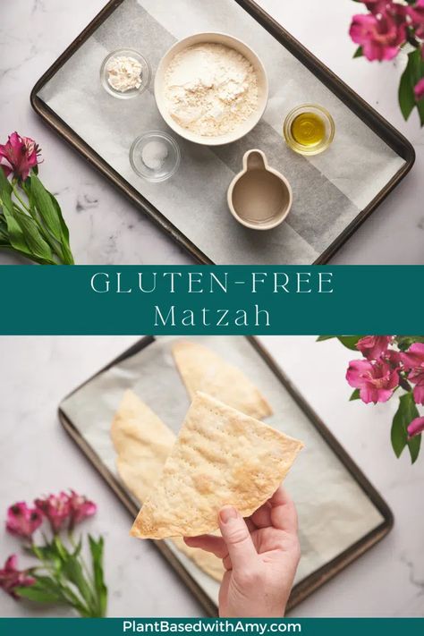 Gluten Free Matzah Bread, Gluten Free Matzah, Homemade Matzah, Matzo Recipe, Matzah Recipes, Perfect Pizza Dough, Matzo Meal, Passover Recipes, Homemade Gluten Free