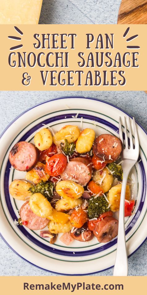 Gnocchi Sausage Sheet Pan, Sheet Pan Dinners Kielbasa, Smoked Sausage Sheet Pan Dinner, Gnocchi Sheet Pan Dinner, Gnocchi Sheet Pan, Sheet Pan Gnocchi, Sausage And Vegetables, Smoked Sausage Recipes, Shrimp And Vegetables