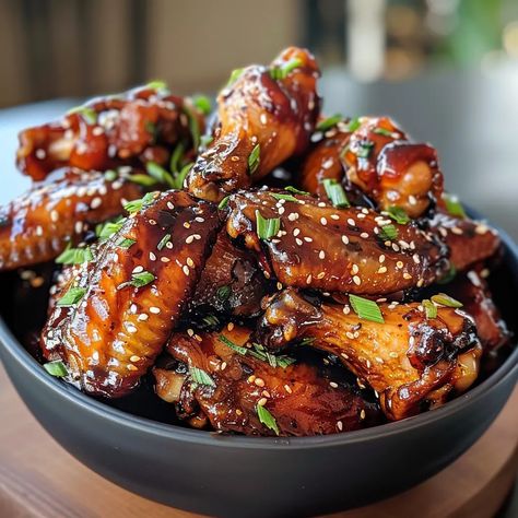 Teriyaki Chicken Wings Extravaganza Recipe - Recipes Time Game Day Wings, Asian Wings, Asian Chicken Wings, Teriyaki Wings, Teriyaki Chicken Wings, Honey And Soy Sauce, Baked Chicken Wings, Teriyaki Sauce, Teriyaki Chicken