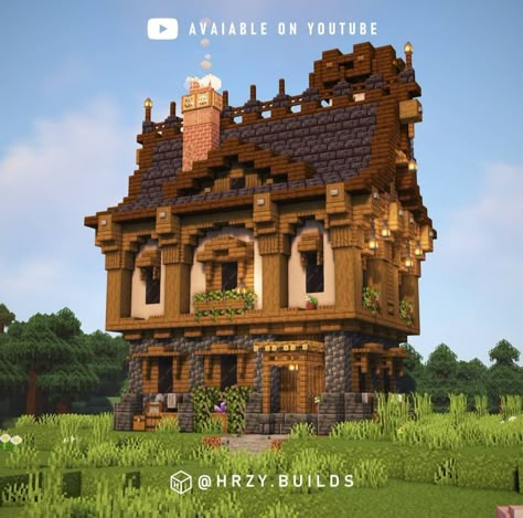 Minecraft 1.20 House, Minecraft House Ideas Medieval, Minecraft Medieval House Ideas, Minecraft Island House, Minecraft 1.20 Builds, Minecraft Medieval Buildings, Minecraft Build House, Minecraft Small House, Minecraft Medieval House