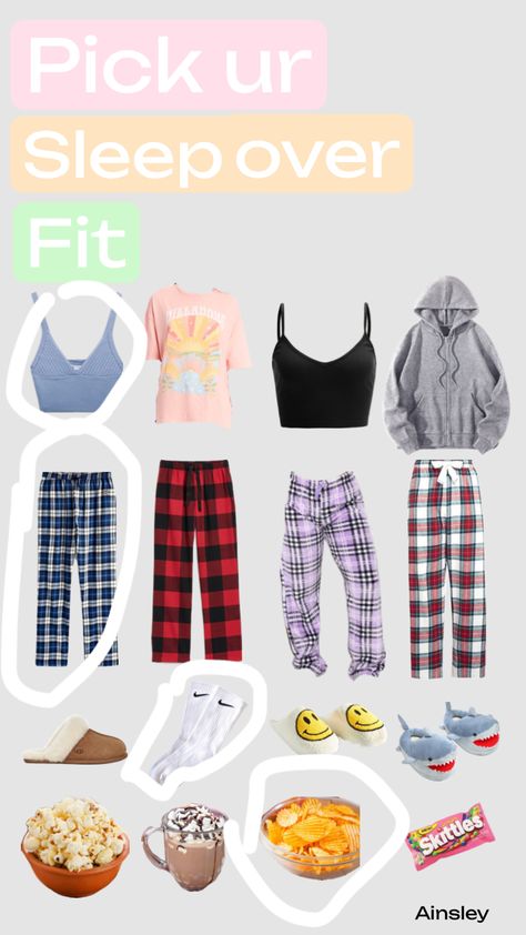 Cute Road Trip Outfits, Sleepover Outfit, Sleepover Essentials, Road Trip Outfit, Things To Wear, Sleepover Bag, Outfit Upgrade, Pajama Outfit, Trip Outfits