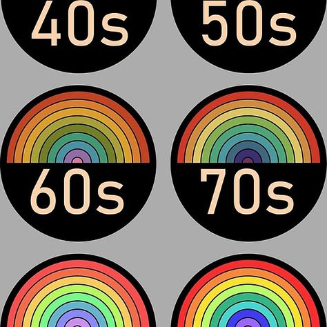 Retro 40s 50s 60s 70s 80s 90s 90s Color Palette Retro, 40s Color Palette, Retro Rainbow Color Palette, 80s Color Palette, Retro Color Palette 1970s, 90s Color Palette, Retro Color Palette, Color Catalog, 90s Colors