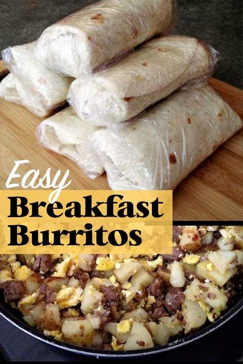 Camping Meals Kids, Healthy Camping Meals, Easy Breakfast Burritos, Kids Breakfast, Breakfast Burritos Recipe, Frozen Breakfast, Burritos Recipe, Freezer Breakfast, Delicious Breakfast Recipes