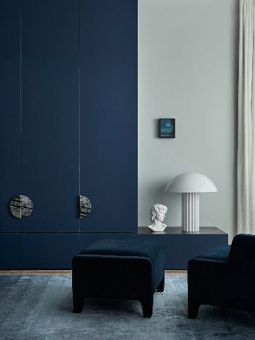 The cabinetry in this living room pairs the classic deep blue of Laminex AbsoluteMatte French Navy, complemented by a display ledge crafted in the wonderfully authentic black-and-white marble texture of Laminex Nero Grafite.
.
.
Design and styling: Bree Leech
Photography: Lisa Cohen Entry Way Runner Rug, Home Office Rugs, Laminate Wall Panels, Home Office Rug, Built In Cabinetry, Traditional Decorating, Interior Render, Laminate Cabinets, Interior Design Dining