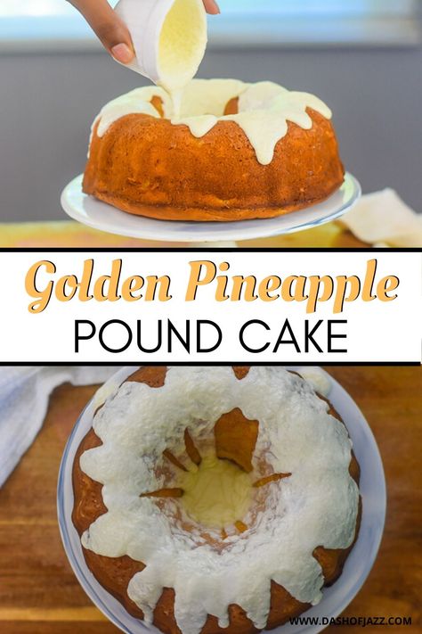 Vanilla Frosting Recipe, Classic Pound Cake Recipe, Pineapple Frosting, Easy Vanilla Frosting, Pineapple Pound Cake, Classic Pound Cake, Pound Cake Glaze, Vanilla Frosting Recipes, Delish Cakes