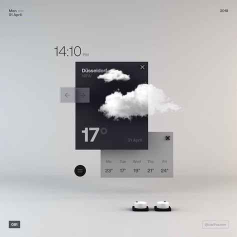 Microsoft Fluent Design, Weather Graphic Design, Creative App Design, Fluent Design, 3d Ui, Web Design Quotes, Web Design Websites, Weather App, Creative Web Design