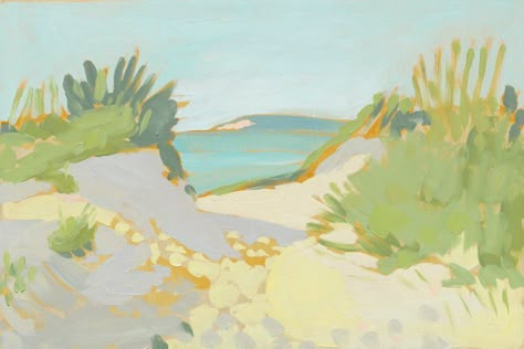 Dunes Painting, Sleeping Bear, Artfully Walls, Artist Wall, Beach Landscape, London Art, Personalized Wall Art, Contemporary Art Gallery, Beach Scenes