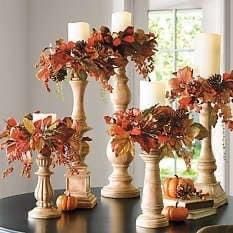 Stick Decor, Outside Fall Decor, Fall Decorating Ideas, Easy Fall Decor, Fall Thanksgiving Decor, Fun Halloween Decor, Fall Deco, Autumn Decorating, Floral Ideas