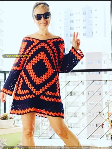 Mode Crochet, Dress Patterns Free, Crochet Mittens, Crochet Jacket, Crochet Woman, Crochet Skirt, Boho Crochet, Crochet Granny, Sweater Pattern