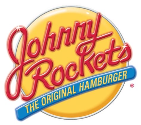 Johnny Rockets logo. Food Logos, Johnny Rockets, Fast Food Logos, Make My Trip, Rockets Logo, Logos Retro, Facebook Post Design, Burger Places, East Harlem