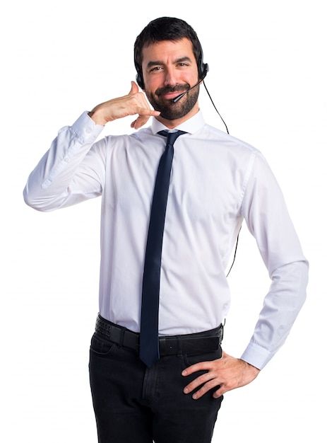 Free photo young man with a headset maki... | Free Photo #Freepik #freephoto #telemarketing #call-agent #operator #call-support Phone Operator, Best Resume Template, Best Resume, Free Photo, 1 Million, Free Photos, Headset, Athletic Jacket, Stock Photos