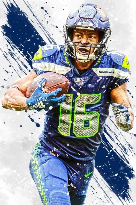 Seattle Wallpaper, Hawk Girl, Nba Graphics, Paper Football, Room Decor Man, Football Player Drawing, Nfl Football Helmets, Nfl Seahawks, Tyler Lockett