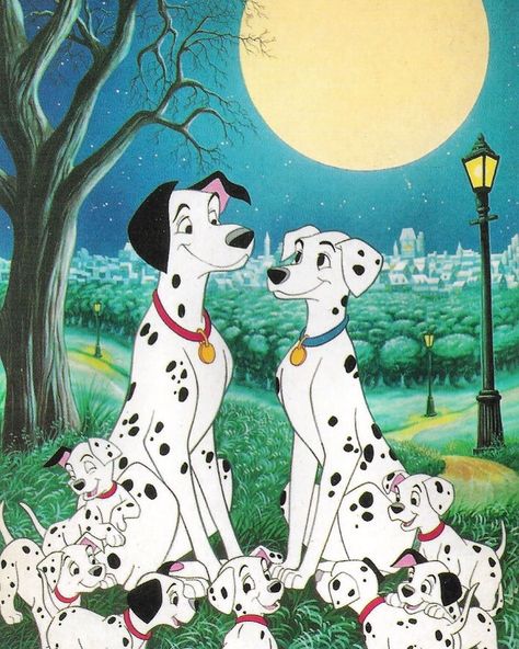 101 Dalmatians 1961, Old Disney Movies, 101 Dalmatians Cartoon, Instagram 101, Disney Best Friends, Disney Cats, Disney Icons, Disney 101 Dalmatians, Disney Collage