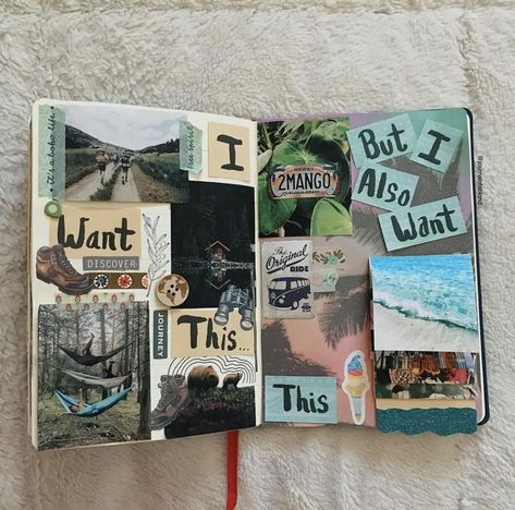 Art Journal Aesthetic, Travel Mountains, Travel Journal Scrapbook, Travel Art Journal, Inspo Art, Journal Bullet, Boho Life, Mountain Travel, Journal Inspo