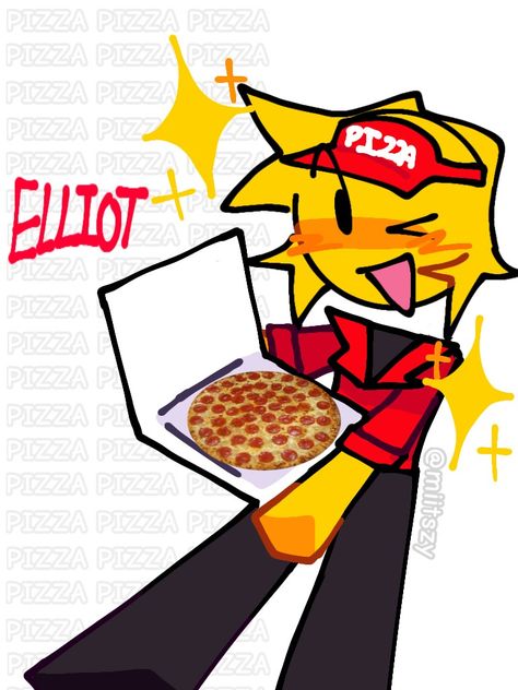 Work At A Pizza Place Roblox Fanart, Elliot Roblox Fanart, Work At A Pizza Place Fanart, Roblox Blocky Art Style, Blocky Art Style, Roblox Pizza, Roblox Fanart, Pizza Boy, Pizza Guy