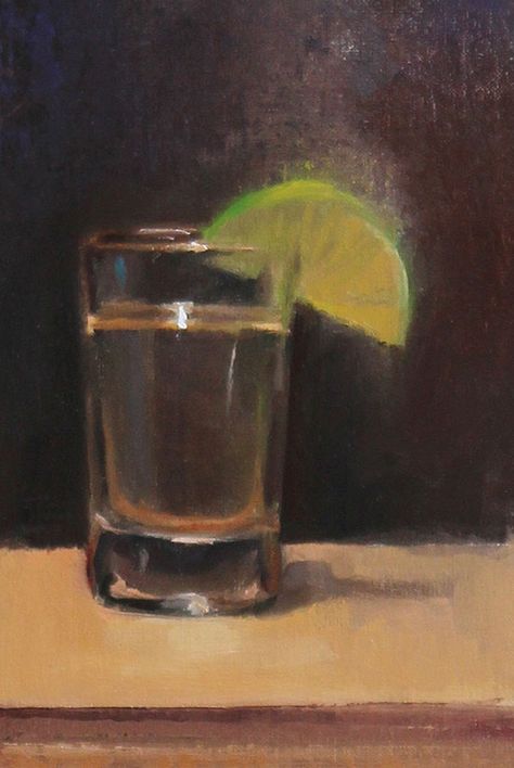 Tequila by Jason Waskey Tequila Bottle Painting, Tequila Bottle Drawing, Tequila Painting, Tequila Painting Canvases, Painted Tequila Bottle, Tito’s Painting, Tequila Bottles, Bottle Painting, Tequila