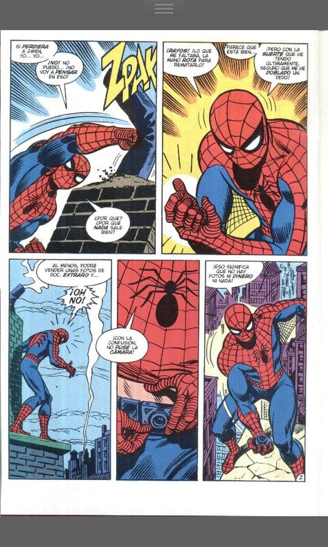 Spiderman Comic Strip, Spiderman Theme, Comic Book Art Style, Comics Story, Mini Comic, Superhero Comics, Spiderman Comic, How To Make Comics, Amazing Spider