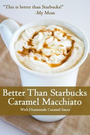 Better Than Starbucks Caramel Macchiato - A completely homemade copycat recipe for Starbucks' caramel macchiato, but better! From BakingMischief.com Starbucks Caramel Macchiato Recipe, Starbucks Caramel Macchiato, Starbucks Copycat Recipes, Caramel Macchiato Recipe, Foam Coffee, Macchiato Recipe, Diy Starbucks, Nespresso Recipes, Starbucks Caramel