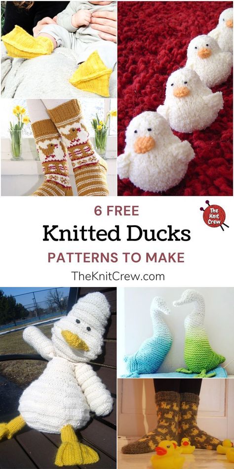 Discover free duck knitting patterns with direct links and credit to the designers curated by The Knit Crew.