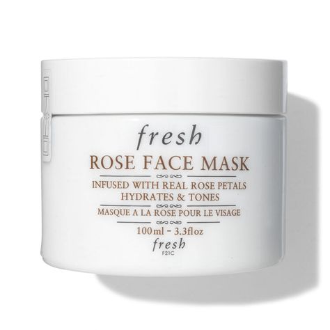 Fresh Rose Face Mask - Space.NK - #skincare #masks Fresh Rose Face Mask, Fresh Skincare, Rose Face Mask, Rose Face, Real Rose Petals, Uneven Skin Texture, Fresh Beauty, Flavored Lip Balm, Real Rose