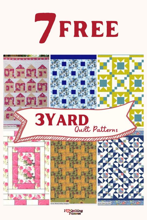 Free Fq Quilt Patterns, 4 Fabric Quilt Pattern Ideas, Allpeoplequilt.com Free Pattern, Free Easy Peasy 3 Yd Quilts, Quick Lap Quilts Free Pattern, Quick And Easy Lap Quilts Free Pattern, Three Yard Quilts Patterns, Quilt Patterns For Directional Fabric, Splendor Quilt Pattern