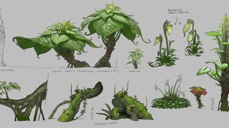 Bd Design, Plant Sketches, Alien Plants, Environment Props, Props Concept, Heroic Fantasy, Landscape Concept, Game Concept Art, Scene Design