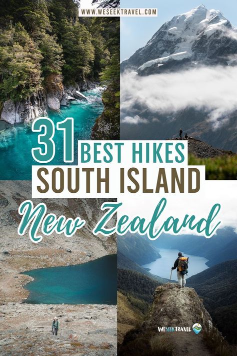 SOUTH ISLAND NEW ZEALAND HIKES Fjordland New Zealand, Explore Australia, Hiking New Zealand, Nz Travel, Visit New Zealand, New Zealand South Island, Oceania Travel, New Zealand Travel, South Island