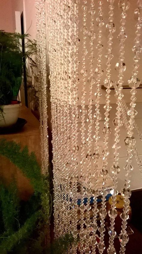 Crystal Curtain Mirage Door Curtain Window Curtain Beaded | Etsy Sdsu Dorm, Double Layer Curtains, Curtains Aesthetic, Layer Curtains, Beaded Curtains Doorway, Beaded Door, Glitter Curtains, Strip Curtains, Beaded Door Curtains