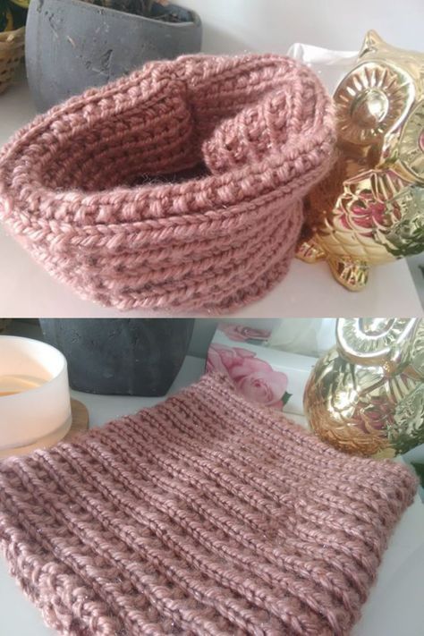 Un snood parfait pour les débutantes et les autres bien sûr ! #tricot #tutoriel #snood #echarpe #mode #femme #enfant #hiver Crochet Scarf, Couture, Crochet