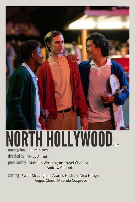 North Hollywood Movie, Hollywood Movie Poster, Illegal Civ, Spring Movie, Skateboard Videos, Hollywood Poster, Good Movies On Netflix, Film Posters Minimalist, Polaroid Poster