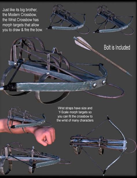 Wrist Crossbow, Ar Vr, Crossbow, Armor Concept, Archery, Stationary Bike, To Create, Free Download, Vehicles