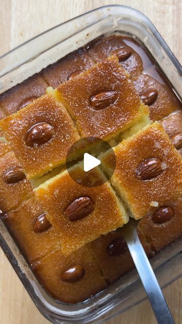 Antony Khoury | Love at First Bite on Instagram: "• Namoura/Basbousa/Hrisi • 

How do you call this dessert where you are from? 

Full recipe in bio!

#namoura #basbousa #lebanesefood #middleeasternfood #recipe" Arabic Dessert Recipes, Basbousa Cake, Namoura Recipe, Basbousa Recipe, Middle Eastern Dessert, Milk Tart, Arabic Dessert, Semolina Cake, Love At First Bite