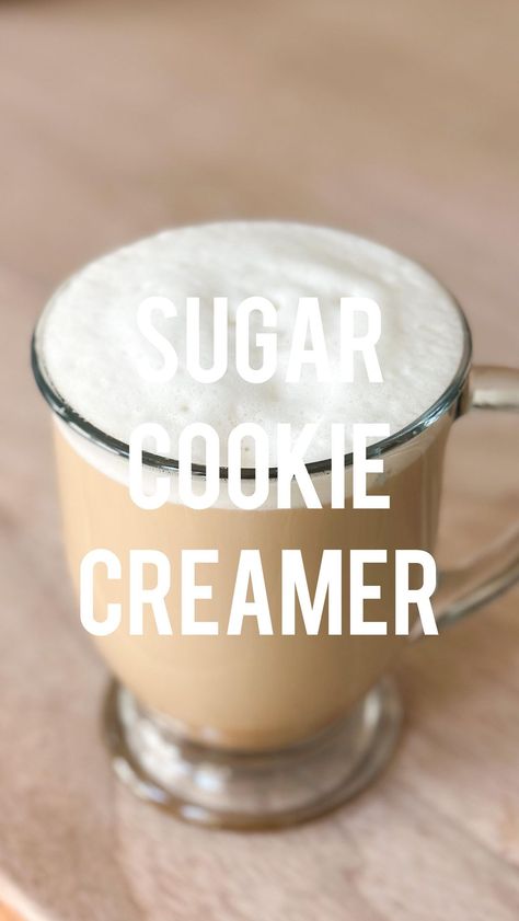 ❄️🥛☕️Blood sugar friendly Sugar Cookie Creamer & as always it’s a big creamy 1/4 cup serving…not a sad tablespoon🥳bc creamy warm mugs are s… | Instagram Frosted Sugar Cookie Creamer Recipe, Sugar Cookie Creamer Recipe, Sugar Cookie Coffee Creamer Recipe, Sugar Cookie Creamer, Sugar Cookie Coffee, Almond Milk Coffee Creamer, Vegan Swaps, Cozy Self Care, Coconut Milk Creamer