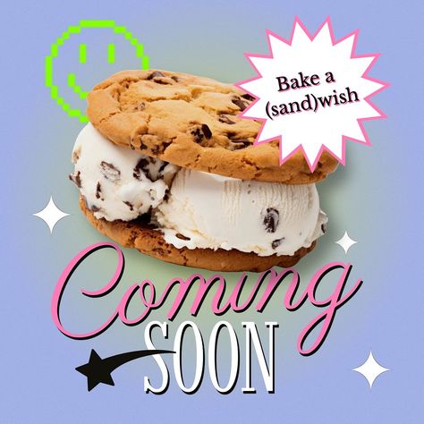 Coming soon Instagram post template, editable design | premium image by rawpixel.com / nun Cookie Instagram Post, Instagram Cookie Posts, Coming Soon Poster, Coming Soon Instagram, Candy Club, Sour Candy, Awesome Designs, Creative Fonts, Best Templates