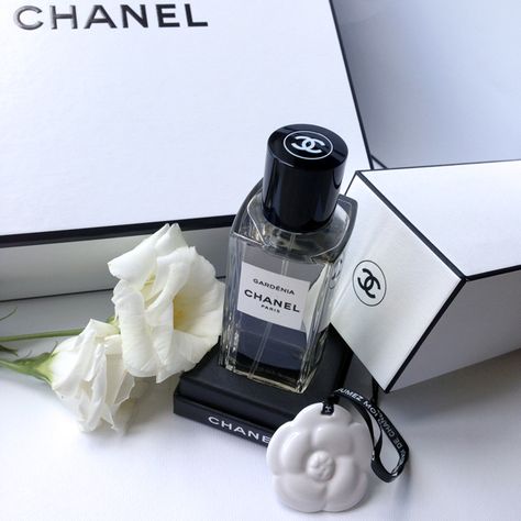 Chanel Gardenia Perfume, Gardenia Chanel, Chanel Gardenia, Gardenia Perfume, Mademoiselle Chanel, Green Accents, Orange Blossom, Take A, Perfume Bottles