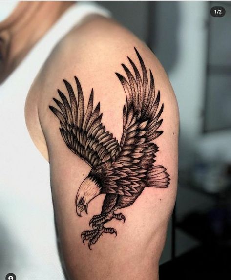 Eagle Tattoo Arm, Eagle Shoulder Tattoo, Small Eagle Tattoo, Half Sleeve Tattoo Stencils, Half Sleeve Tattoos Drawings, Stencil Outline, Outline Tattoo, Tattoo Outline Drawing, Half Sleeve Tattoos For Guys