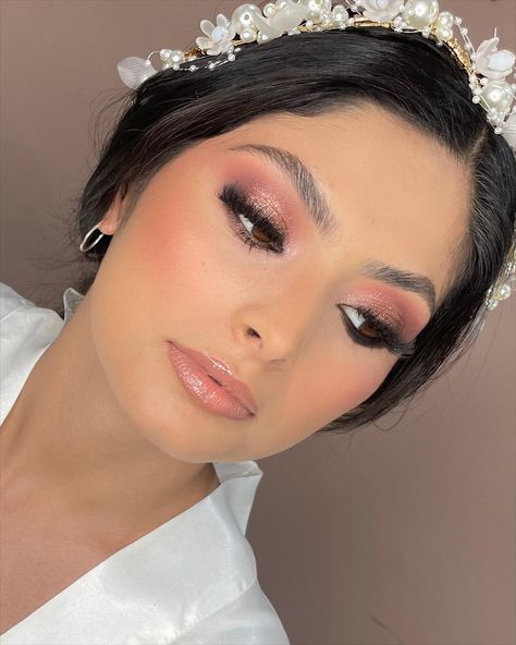 Make Up Novia, Makeup Novia, Makeup Soft Glam, Soft Glam Look, Angel Makeup, Glam Bride, Makeup Soft, Makeup Bride, Eye Makeup Pictures