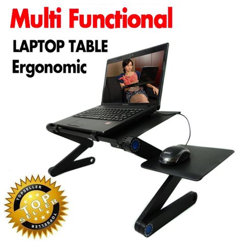 Multi Functional Ergonomic mobile laptop table stand for bed Portable sofa laptop table foldable notebook Desk with mouse pad Portable Laptop Table, Laptop Table For Bed, Laptop Desk Stand, Table Foldable, Portable Tv, Laptop Tray, Pc Table, Portable Computer, Bed Tray