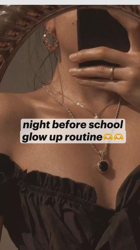 School Glow Up Routine, Glowup Routine, Glow Up Before School, Glow Up Routine, Night Before School, Before School, Beauty Routine Tips, Effective Skin Care Products, Beauty Hacks Video