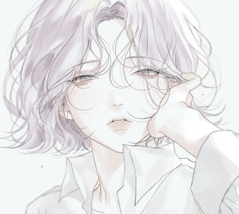 Short White Hair, White Lotus, Anime Baby, Ethereal Art, 영감을 주는 캐릭터, Anime Oc, Anime Angel, Digital Art Girl, Handsome Anime Guys